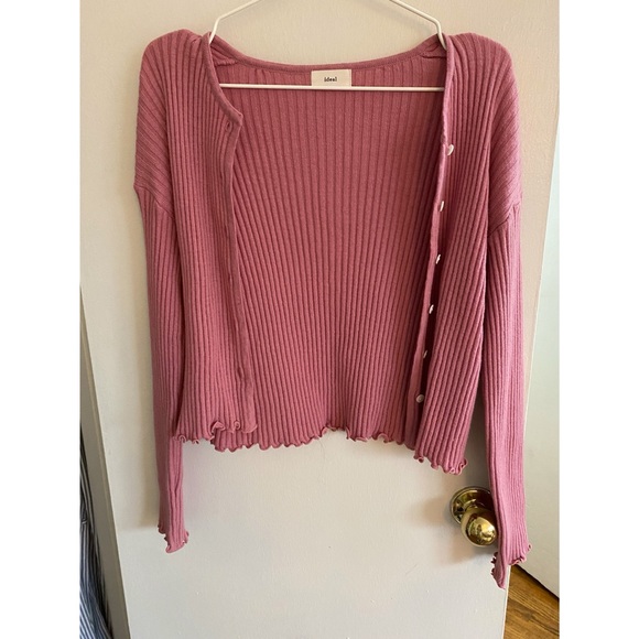 Pink Wool Cardigan - Picture 4 of 5